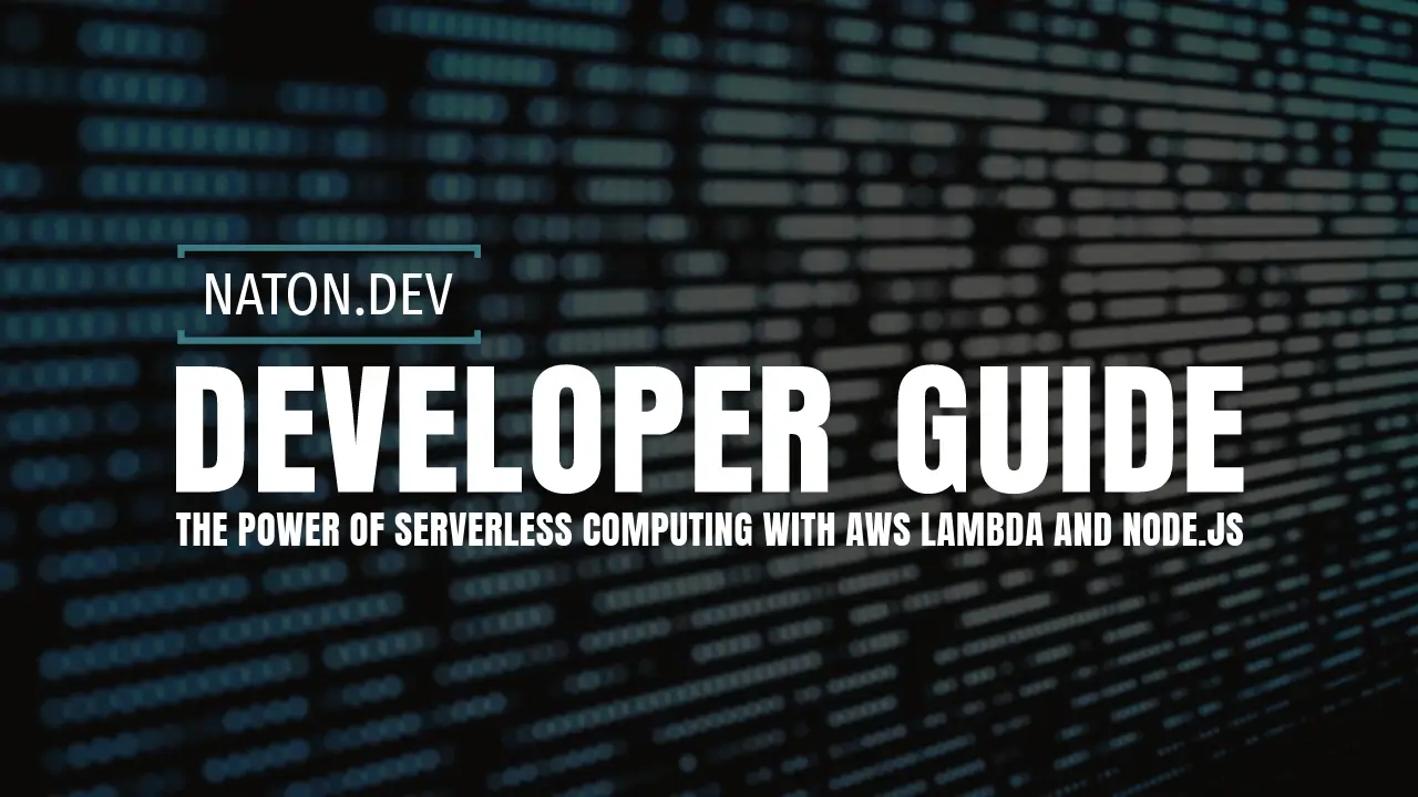The Power of Serverless Computing with AWS Lambda and Node.js